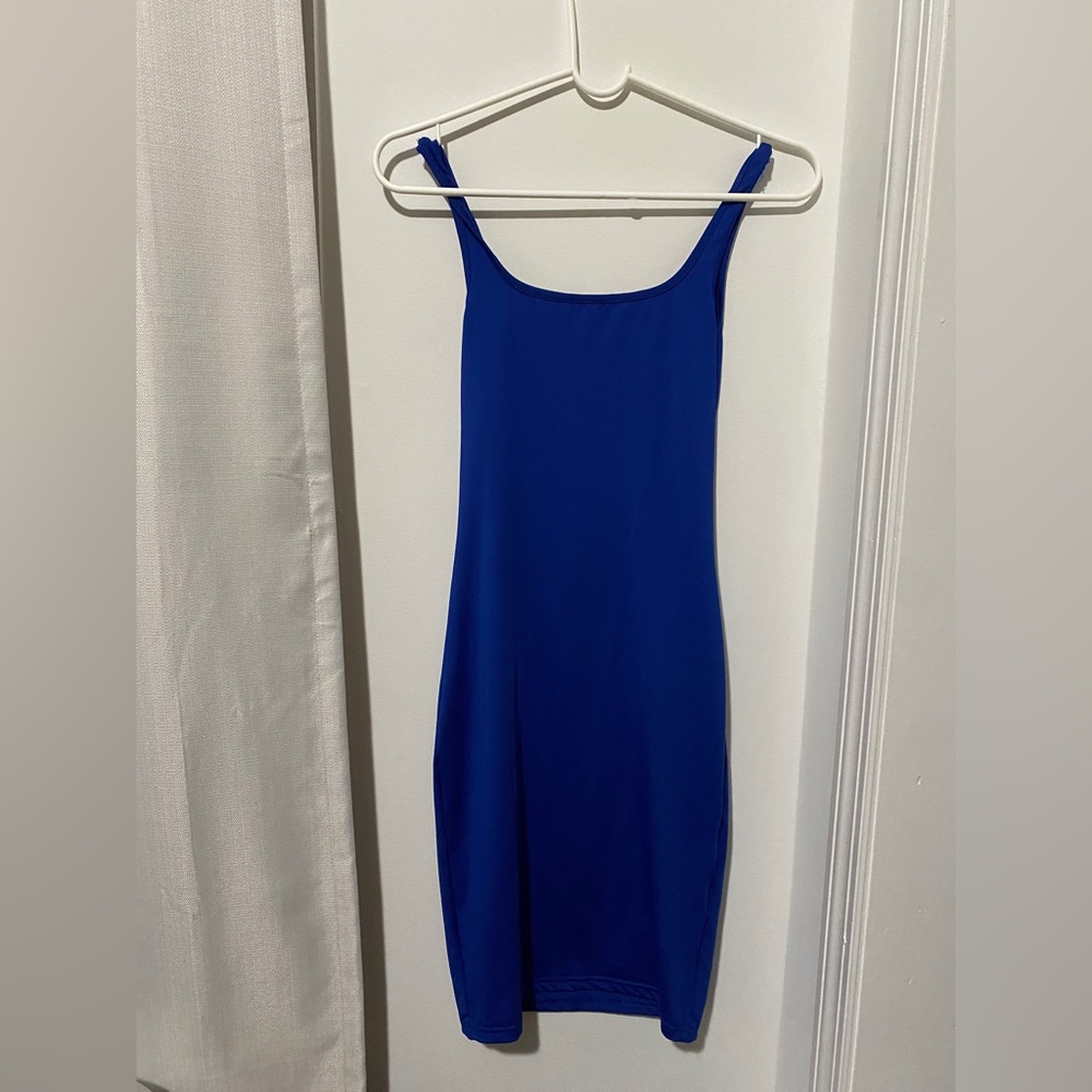 Blue Shein midi dress